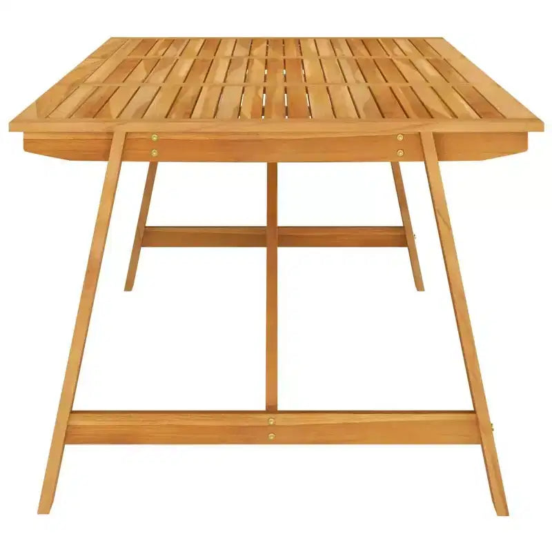 vidaXL Ensemble de salle à manger en bois d'acacia massif Grand ergonomique
