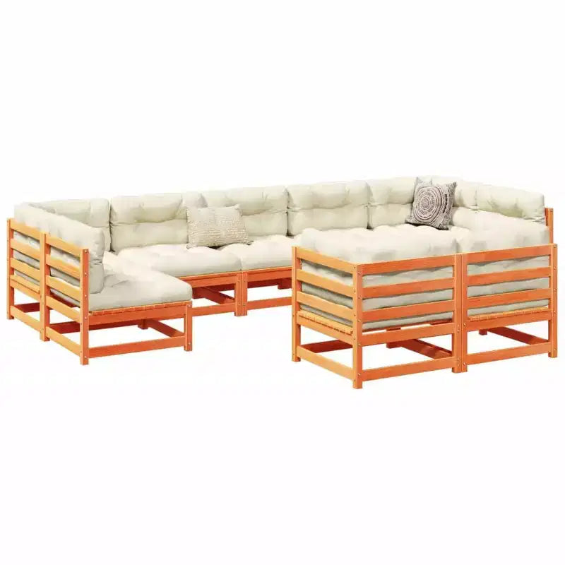 vidaXL Ensemble de canapés de jardin modulaires avec coussins