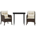 vidaXL Garden Dining Set in Poly Rattan