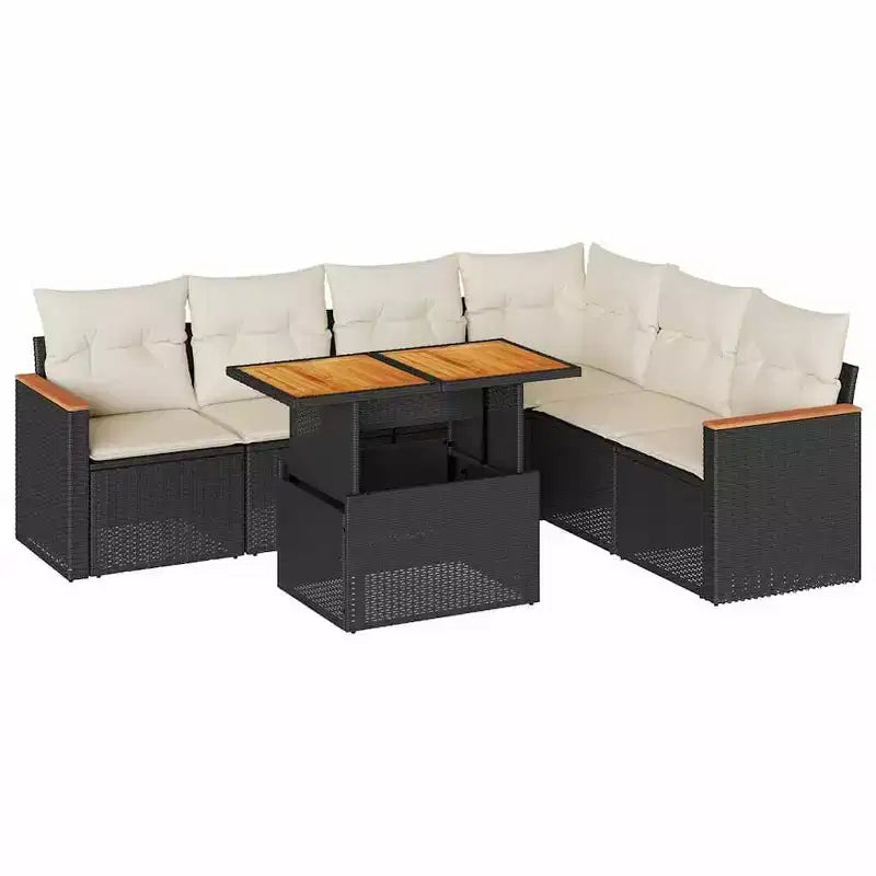 vidaXL Outdoor Sofa Set with Cushions in Different Colors