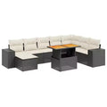 vidaXL Salon de jardin avec coussins et rangement