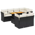 vidaXL Salon de jardin avec coussins - Design moderne en polyrotin