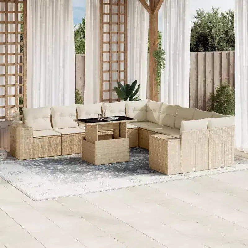 vidaXL Salon de jardin - Confortable et élégant