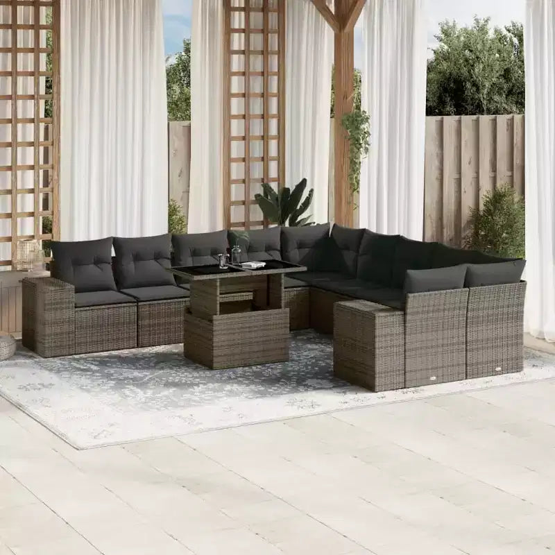 vidaXL Salon de jardin - Confortable et élégant