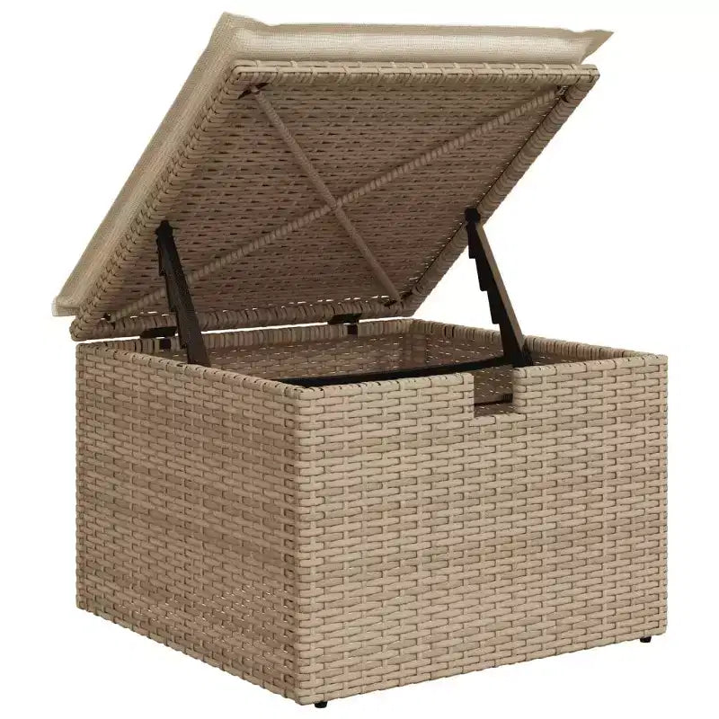 vidaXL Salon de jardin modulable en résine tressée