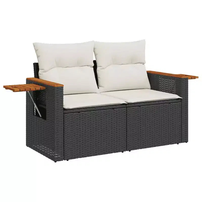 vidaXL Salon de jardin modulable en résine tressée