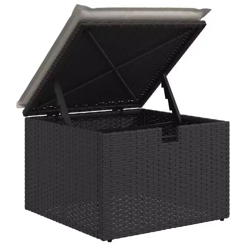vidaXL Salon de jardin modulable en résine tressée