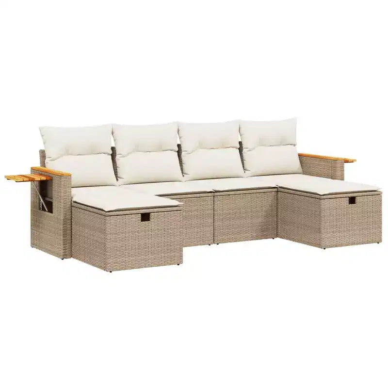 vidaXL Garden Sofa Set PE rattan set Modular