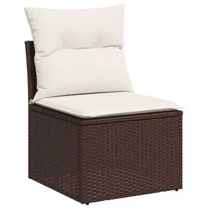 vidaXL Salon de jardin modulable avec coussins, diverses couleurs
