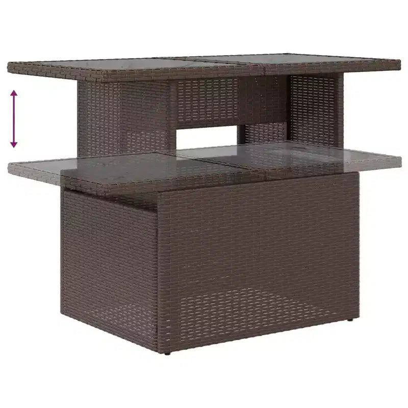 vidaXL Salon de jardin modulable avec coussins, diverses couleurs