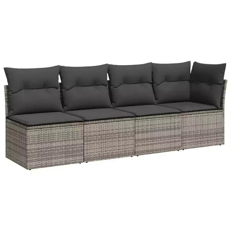 vidaXL Salon de jardin modulable avec coussins, diverses couleurs