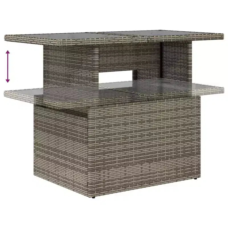 vidaXL Salon de jardin modulable avec coussins, diverses couleurs