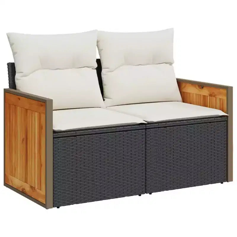 vidaXL Ensemble de canapés de jardin en résine tressée et acier thermolaqué Grande taille