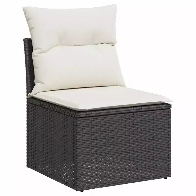vidaXL Ensemble de canapés de jardin en résine tressée et acier thermolaqué Grande taille