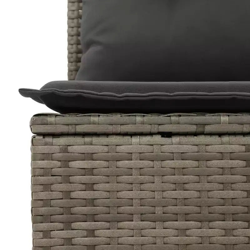 vidaXL Ensemble de canapés de jardin en résine tressée et acier thermolaqué Grande taille