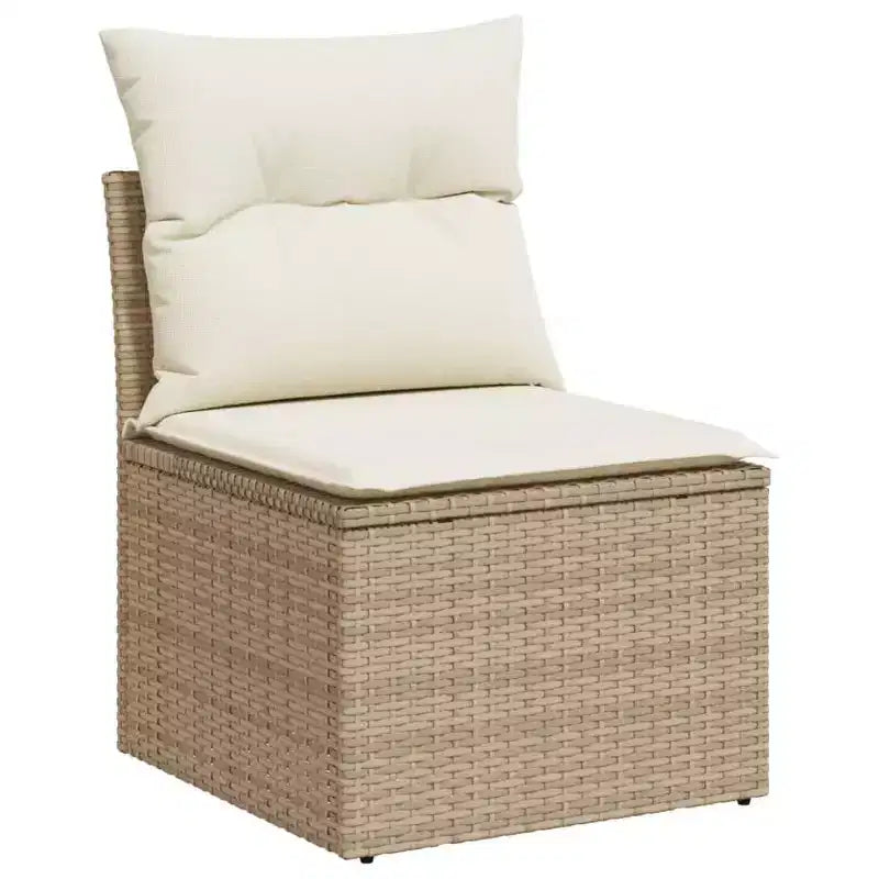 vidaXL Ensemble de canapés de jardin en résine tressée et acier thermolaqué Grande taille