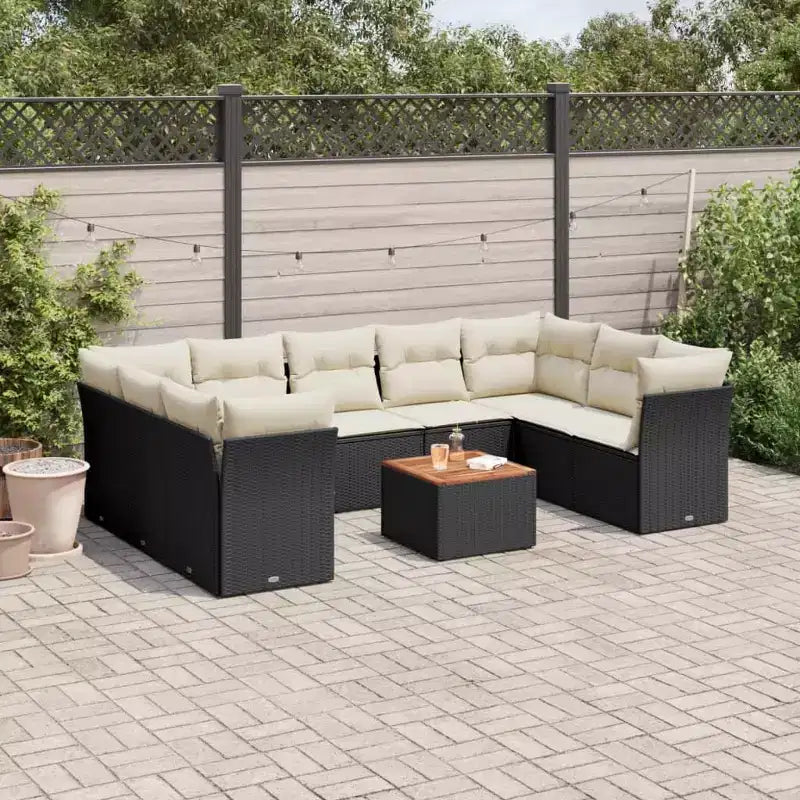 vidaXL Ensemble de canapé de jardin modulable avec coussins en diverses couleurs
