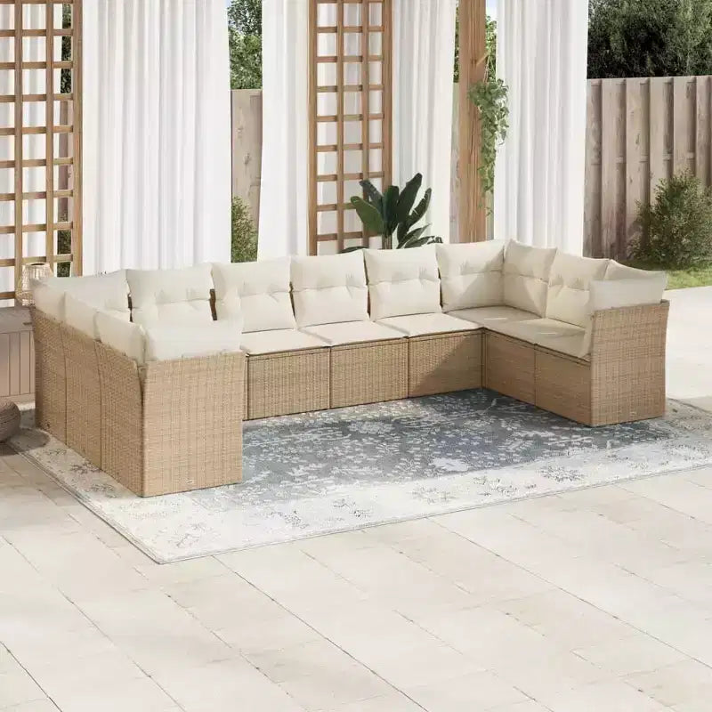 vidaXL Ensemble de canapés de jardin modulaires avec coussins en différentes couleurs