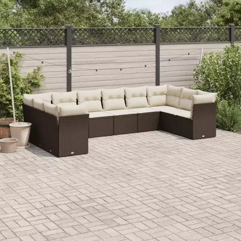 vidaXL Ensemble de canapés de jardin modulaires avec coussins en différentes couleurs