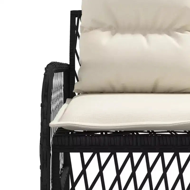 vidaXL Ensemble de canapés de jardin avec coussins, mobilier d'extérieur, 2 pièces, résine tressée