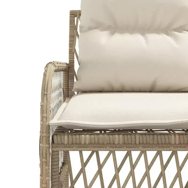 vidaXL Ensemble de canapés de jardin avec coussins, mobilier d'extérieur, 2 pièces, résine tressée
