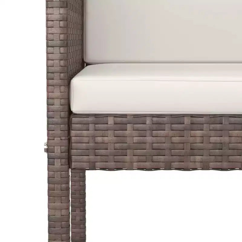 vidaXL Ensemble de bar de jardin avec coussins en,