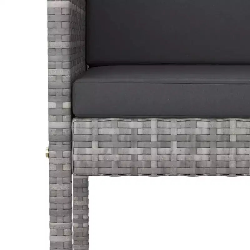 vidaXL Ensemble de bar de jardin avec coussins en,