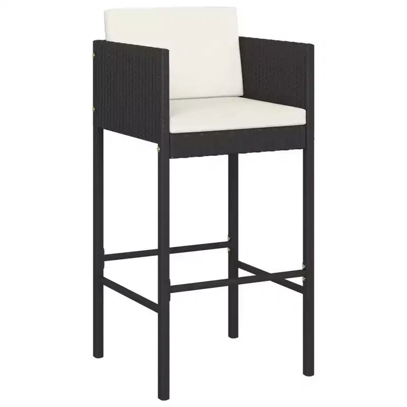 vidaXL Ensemble de bar de jardin avec coussins en,