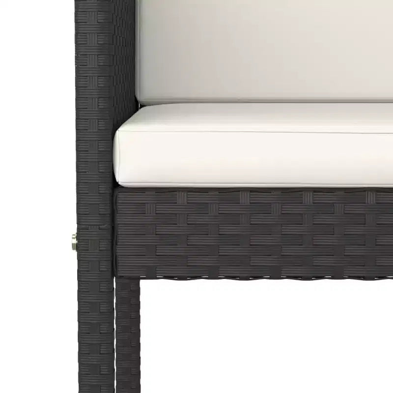 vidaXL Ensemble de bar de jardin avec coussins en,
