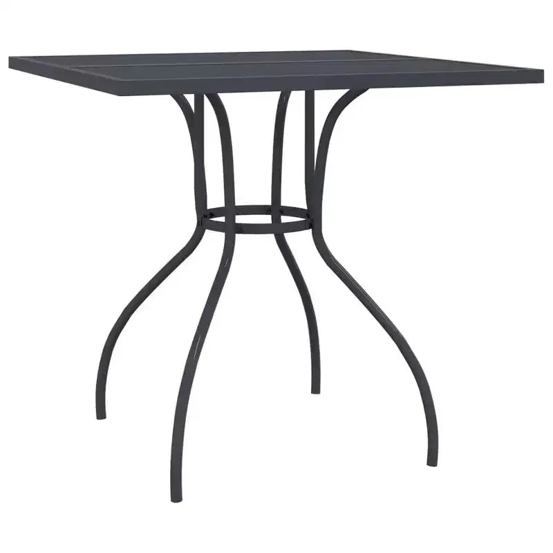 vidaXL Salon de jardin moderne en acier anthracite