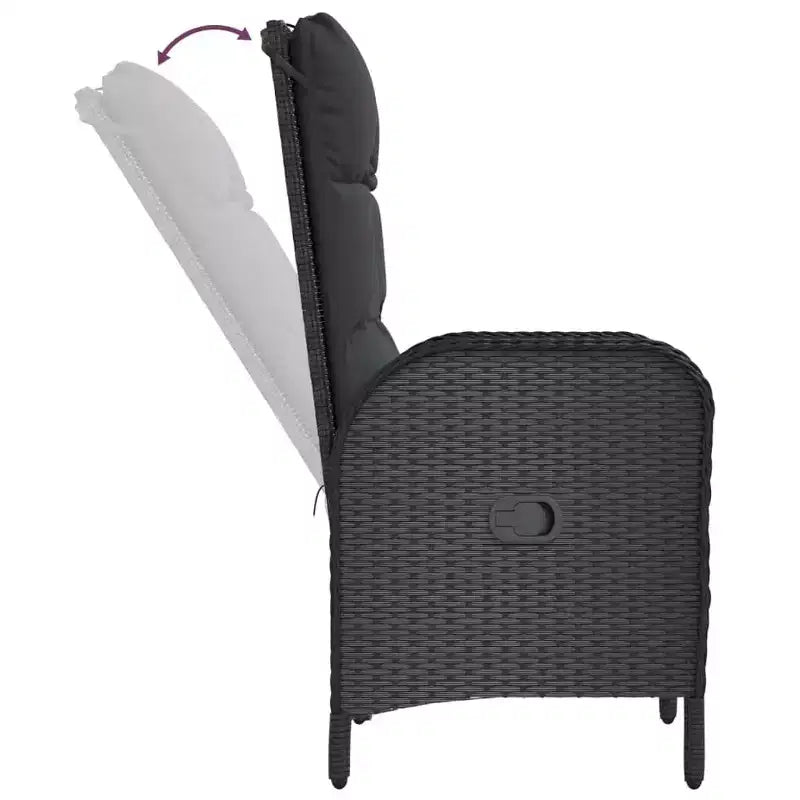 vidaXL Salon de jardin, coussins