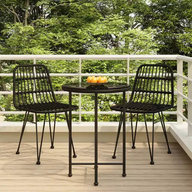 vidaXL Salon de jardin - Résine tressée