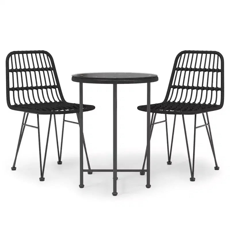 vidaXL Patio Dining Set - Poly Rattan Design