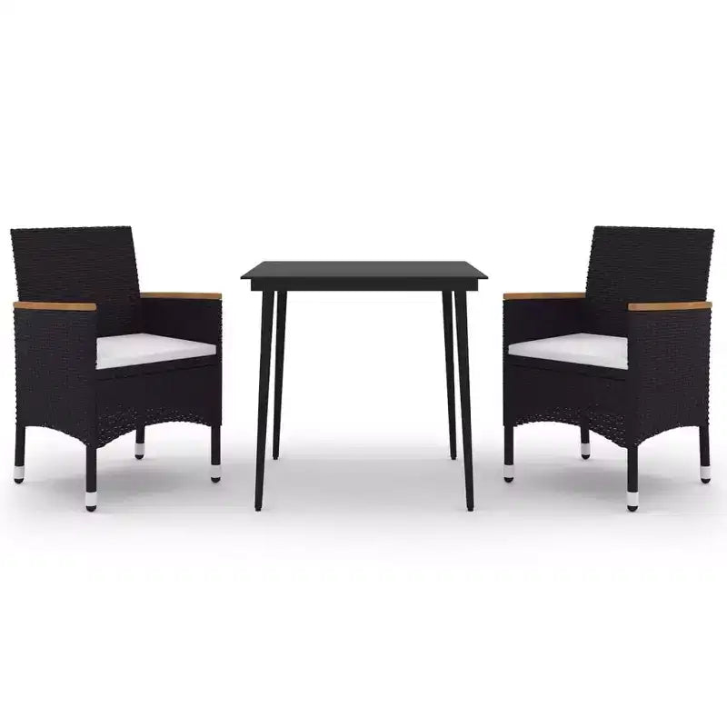 vidaXL Garden Dining Set Table PE rattan Medium Durable