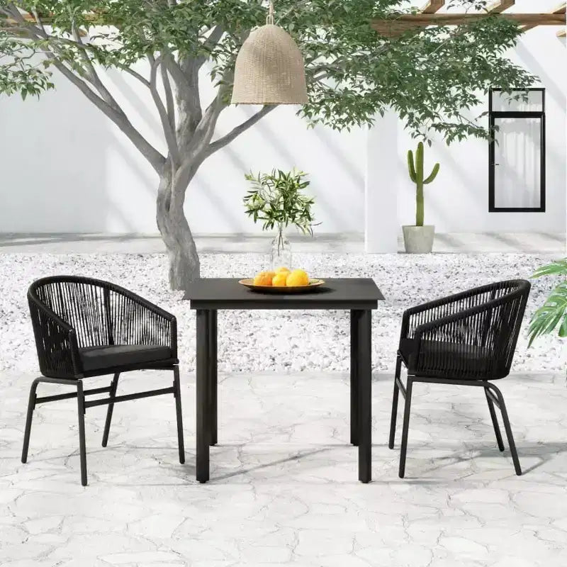 vidaXL Ensemble de salle à manger d'extérieur pour patio, table et chaises de jardin