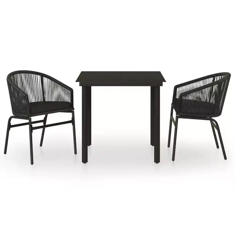 vidaXL Patio Dining Set Outdoor Dining Set Table and Chair Set for Garden