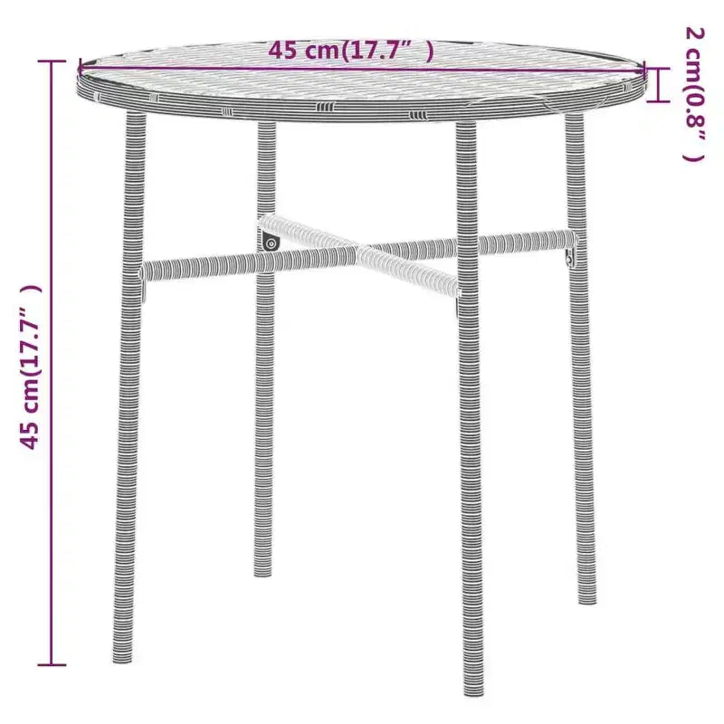 Set de salle à manger de jardin vidaXL