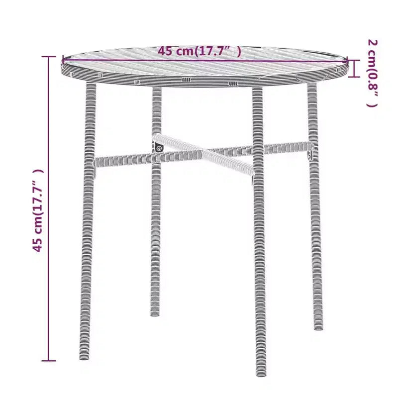 Set de salle à manger de jardin vidaXL