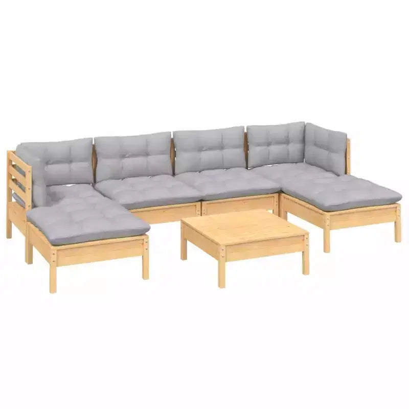 vidaXL Salon de jardin en différents coloris avec coussins