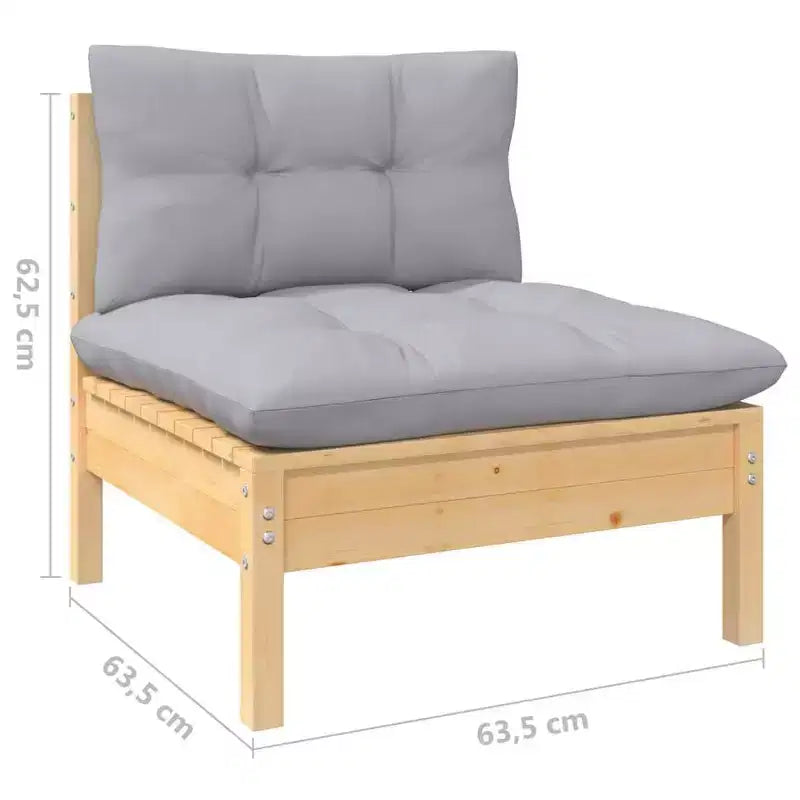 vidaXL Salon de jardin avec coussins de différentes couleurs