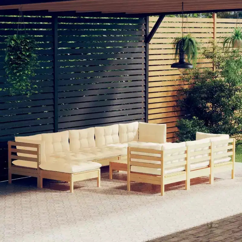 vidaXL Salon de jardin avec coussins de différentes couleurs