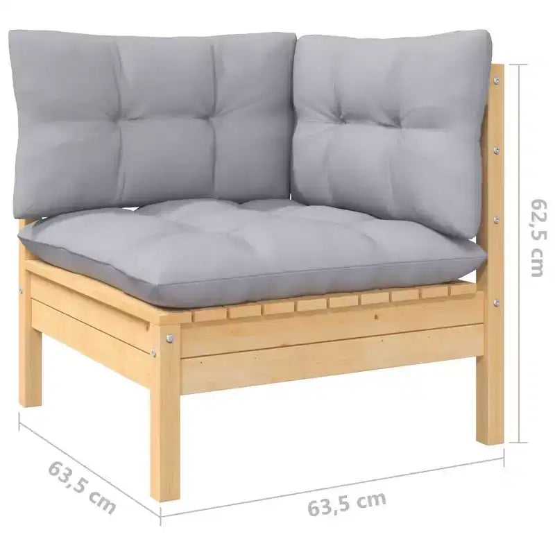 vidaXL Salon de jardin avec coussins de différentes couleurs