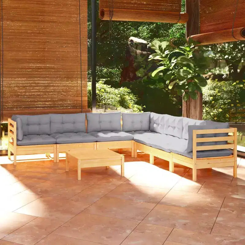 vidaXL Salon de jardin avec coussins en différentes couleurs