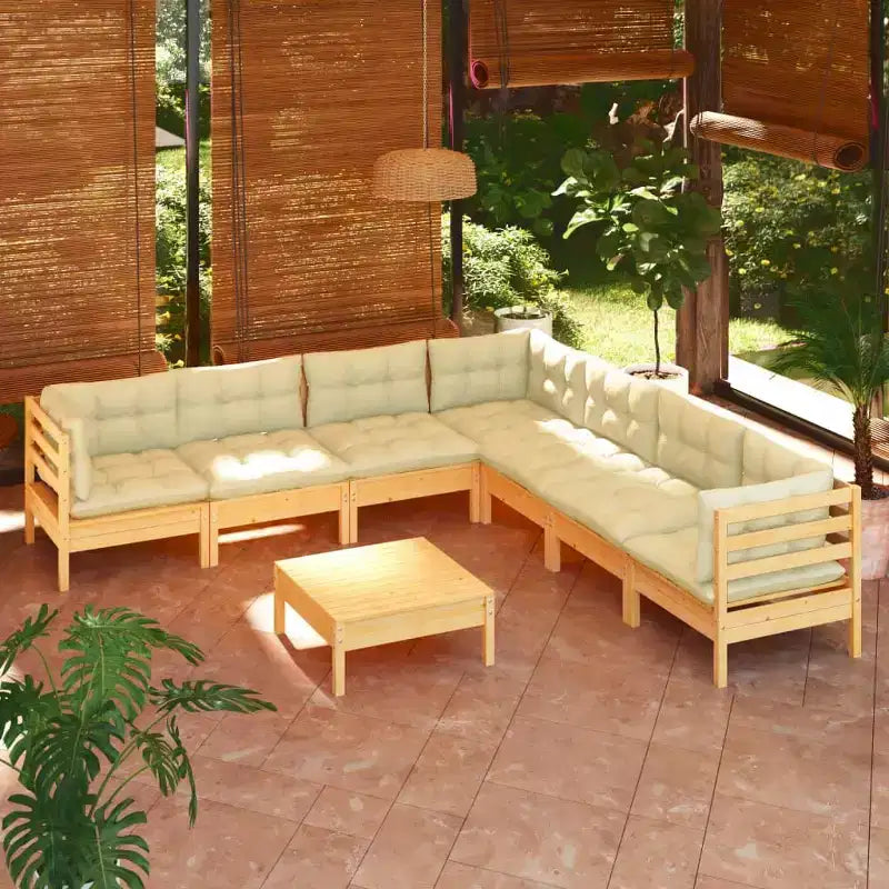 vidaXL Salon de jardin avec coussins en différentes couleurs