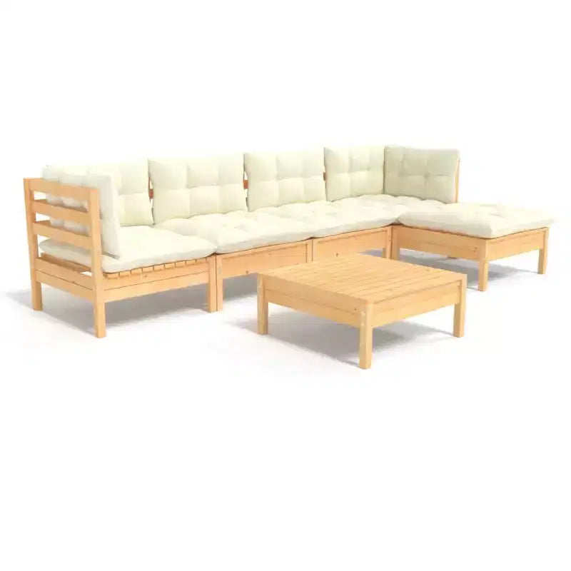 vidaXL Salon de jardin avec coussins de différentes couleurs