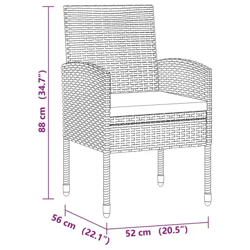 vidaXL Canapé d'angle de jardin en résine tressée avec coussins