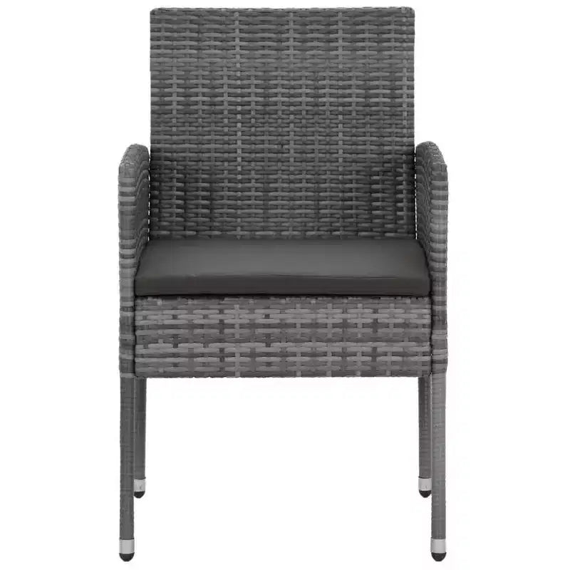 vidaXL Canapé d'angle de jardin en résine tressée avec coussins