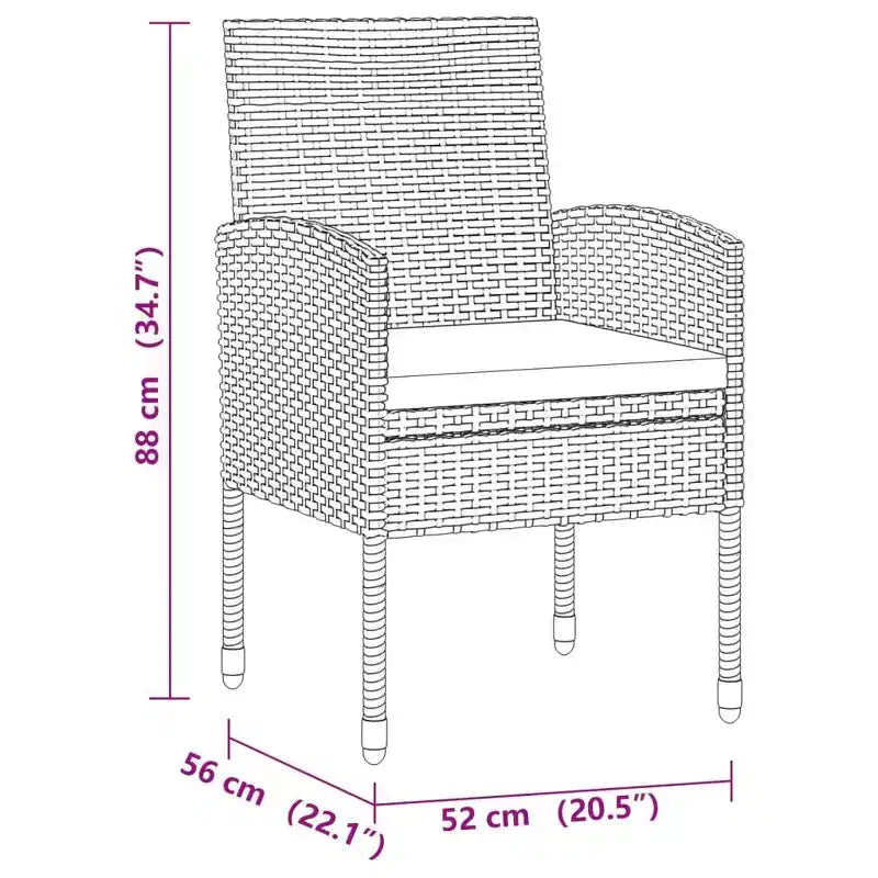 vidaXL Canapé d'angle de jardin en résine tressée avec coussins