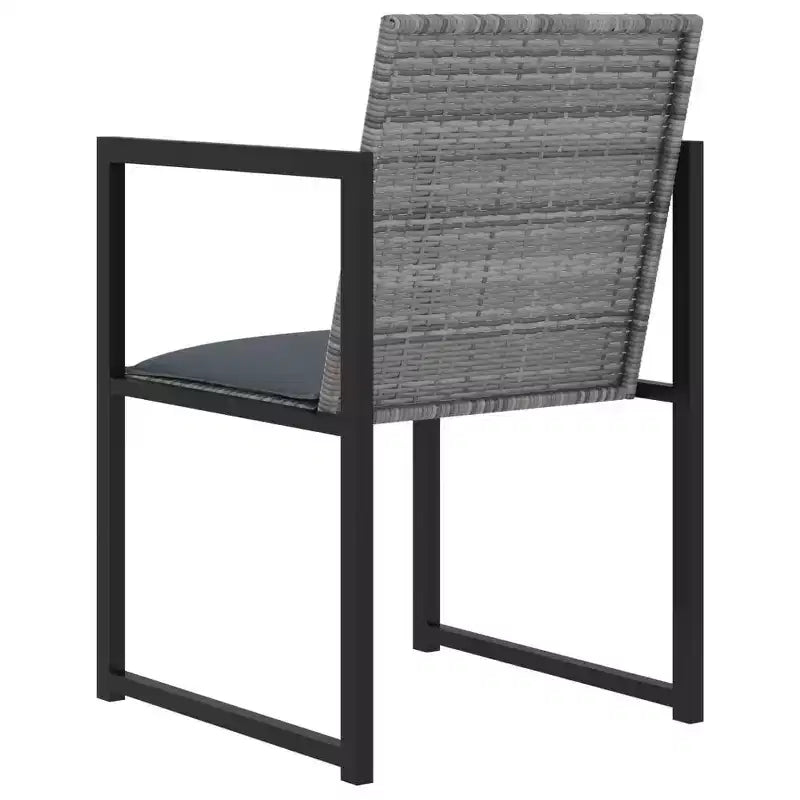 vidaXL Salon de Jardin Ensemble Table et Chaises Mobilier de Jardin en Résine Tressée