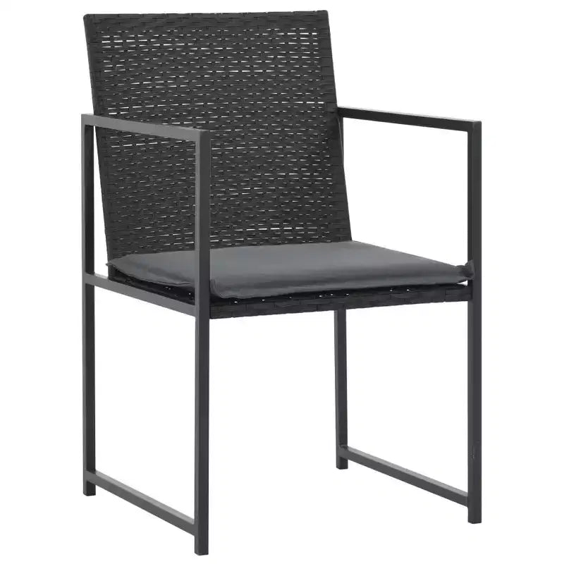 vidaXL Salon de Jardin Ensemble Table et Chaises Mobilier de Jardin en Résine Tressée